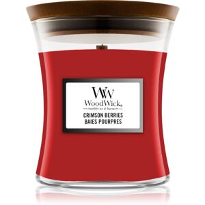 Woodwick Crimson Berries vonná svíčka s dřevěným knotem 275 g