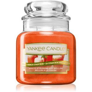 Yankee Candle White Strawberry Bellini vonná svíčka Classic malá