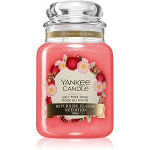 Yankee Candle Salt Mist Rose vonná svíčka Classic velká 623 g