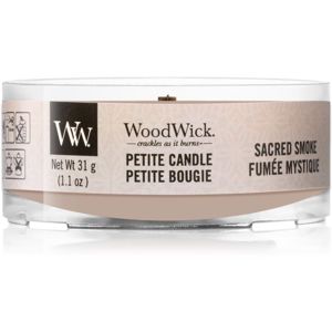 Woodwick Sacred Smoke votivní svíčka s dřevěným knotem 31 g