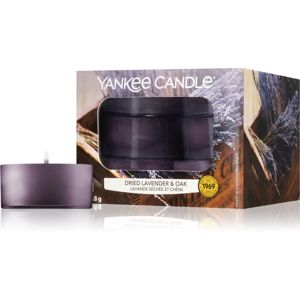 Yankee Candle Dried Lavender & Oak čajová svíčka 12 x 9.8 g