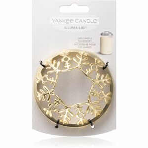 Yankee Candle Snowflake Frost ozdobný prstenec na vonnou svíčku Classic velký a střední (Gold)