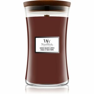 Woodwick Smoked Walnut & Maple vonná svíčka s dřevěným knotem 610 g