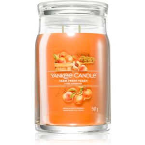 Yankee Candle Farm Fresh Peach vonná svíčka Signature 567 g