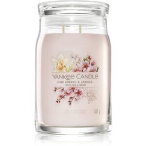 Yankee Candle Pink Cherry & Vanilla vonná svíčka Signature 567 g
