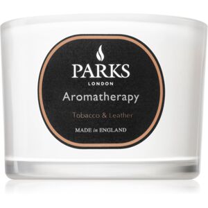 Parks London Aromatherapy Tobacco & Leather vonná svíčka 80 g