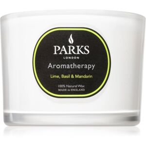 Parks London Aromatherapy Lime, Basil & Mandarin vonná svíčka 350 g