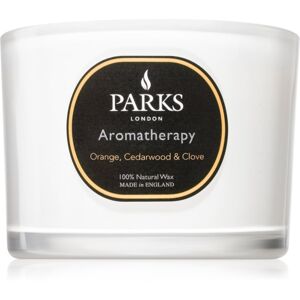 Parks London Aromatherapy Orange, Cedarwood & Clove vonná svíčka 80 g