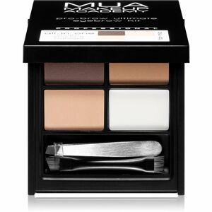 MUA Makeup Academy Pro-Brow paletka pudrových stínů na obočí odstín Fair/Mid 5,9 g