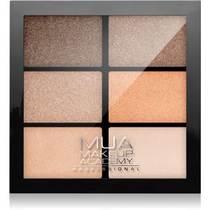 MUA Makeup Academy Professional 6 Shade Palette paletka očních stínů odstín Coral Delights 7.8 g