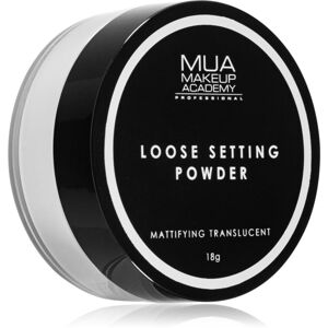 MUA Makeup Academy Matte transparentní sypký pudr pro matný vzhled 16 g