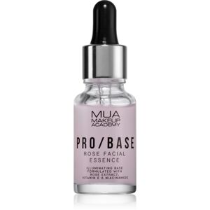 MUA Makeup Academy PRO/BASE Rose rozjasňující podkladová báze pod make-up s výtažkem ze šípkové růže 15 ml