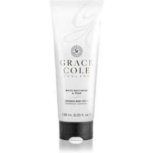 Grace Cole White Nectarine & Pear pečující tělový peeling 238 ml