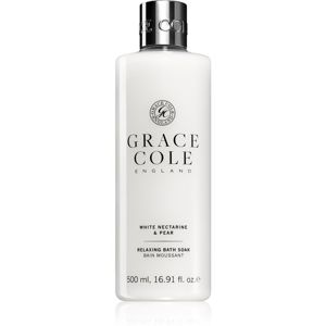 Grace Cole White Nectarine & Pear relaxační koupelový a sprchový gel 500 ml