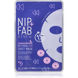 NIP+FAB Retinol Fix plátýnková maska na noc 1 ks