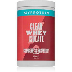 MyProtein Clear Whey Isolate syrovátkový proteinový hydrolyzát příchuť Cranberry & Raspberry 498 g