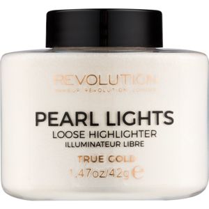 Makeup Revolution Pearl Lights sypký rozjasňovač odstín True Gold 35 g