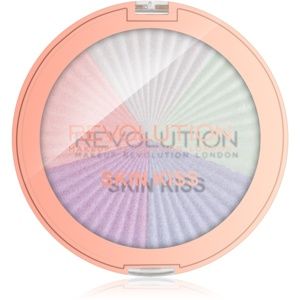 Makeup Revolution Skin Kiss rozjasňovač na oči a tvář odstín Dream Kiss 14 g