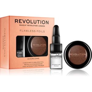 Makeup Revolution Flawless Foils metalické oční stíny s podkladovou bází odstín Overcome 2 ml