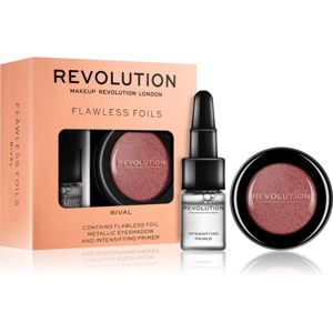 Makeup Revolution Flawless Foils metalické oční stíny s podkladovou bází odstín Rival 2 ml