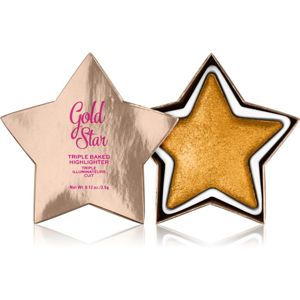 I Heart Revolution Star of the Show zapečený rozjasňovač odstín Gold Star 3,5 g