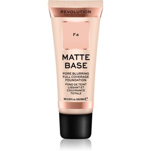 Makeup Revolution Matte Base krycí make-up odstín F4 28 ml
