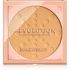 Makeup Revolution Bake & Blot fixační pudr odstín Banana Deep 5,5 g
