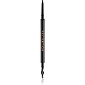 Makeup Revolution Precise Brow Pencil precizní tužka na obočí s kartáčkem odstín Medium Brown 0.05 g