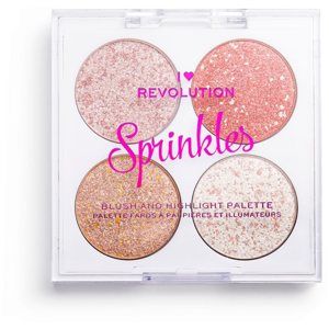 I Heart Revolution Sprinkles paletka na tvář odstín Ice Cream Sundae 4 x 1.5 g