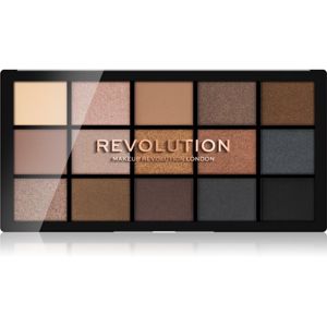 Makeup Revolution Reloaded paleta očních stínů odstín Smoky Neutrals 15 x 1,1 g