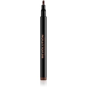 Makeup Revolution Micro Brow Pen precizní tužka na obočí odstín Medium Brown 1 ml