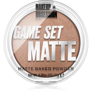Makeup Obsession Game Set Matte zapečený matující pudr odstín Kalahari 7,5 g