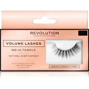 Makeup Revolution False Lashes Volume nalepovací řasy + lepidlo 1 ml NO.10 Tangle