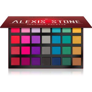 Makeup Revolution X Alexis Stone paletka očních stínů s matným efektem odstín The Instinct 28x1.2 g