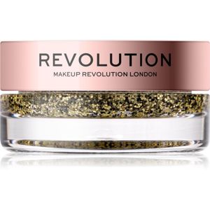 Makeup Revolution Viva Glitter Balm Pot třpytky odstín Golden Girl 3,2 g