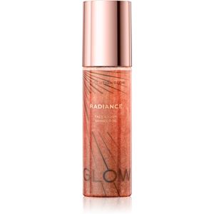 Makeup Revolution Glow Shimmer třpytivý suchý olej na obličej a tělo odstín Gold 100 ml