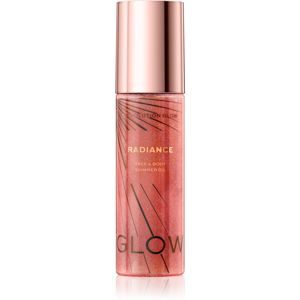 Makeup Revolution Glow Shimmer třpytivý suchý olej na obličej a tělo odstín Pink 100 ml