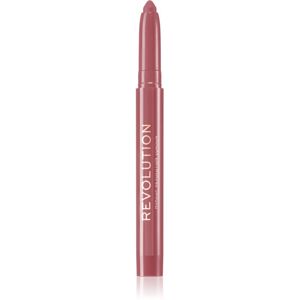 Makeup Revolution Velvet Kiss krémová hydratační rtěnka v tužce odstín Rosé 1.2 g