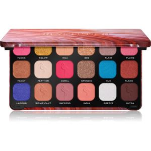 Makeup Revolution Forever Flawless paleta očních stínů odstín Flamboyance Flamingo 18 x 1.1 g