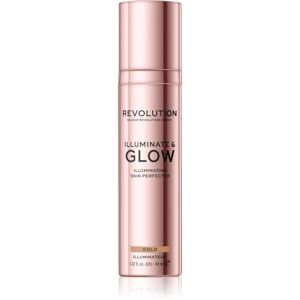 Makeup Revolution Glow Illuminate tekutý rozjasňovač odstín Gold 40 ml