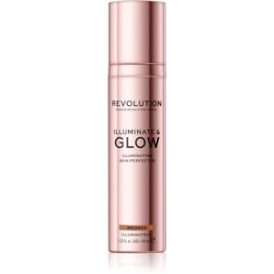 Makeup Revolution Glow Illuminate tekutý rozjasňovač odstín Bronze 40 ml