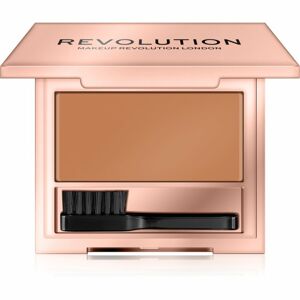 Makeup Revolution Glossy Brow fixační vosk na obočí s kartáčkem odstín Medium 5 g