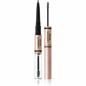 Makeup Revolution Laminate Brow tužka a gel na obočí odstín Medium Brown 2.1 g