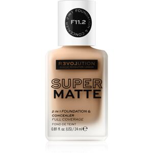 Revolution Relove Super Matte Foundation dlouhotrvající matující make-up odstín F11.2 24 ml