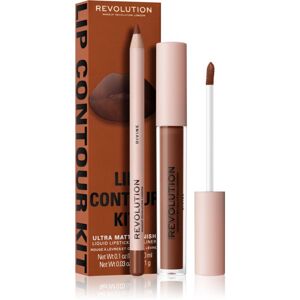 Makeup Revolution Lip Contour Kit sada na rty odstín D.