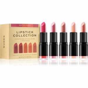 Revolution PRO Lipstick Collection saténová rtěnka dárková sada odstín Matte Pinks 5x3,2 g