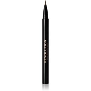 Makeup Revolution Hair Stroke Brow Pen fix na obočí odstín Medium Brown 0,5 ml