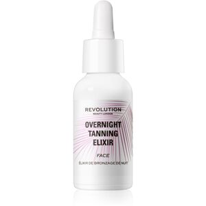 Makeup Revolution Beauty Tanning Overnight Elixir noční samoopalovací sérum na obličej 30 ml