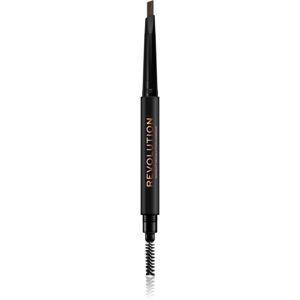 Makeup Revolution Duo Brow Definer precizní tužka na obočí odstín Light Brown 0,25 g