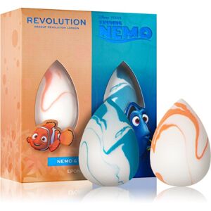 Makeup Revolution X Finding Nemo Nemo & Dory houbička na make-up 2 ks